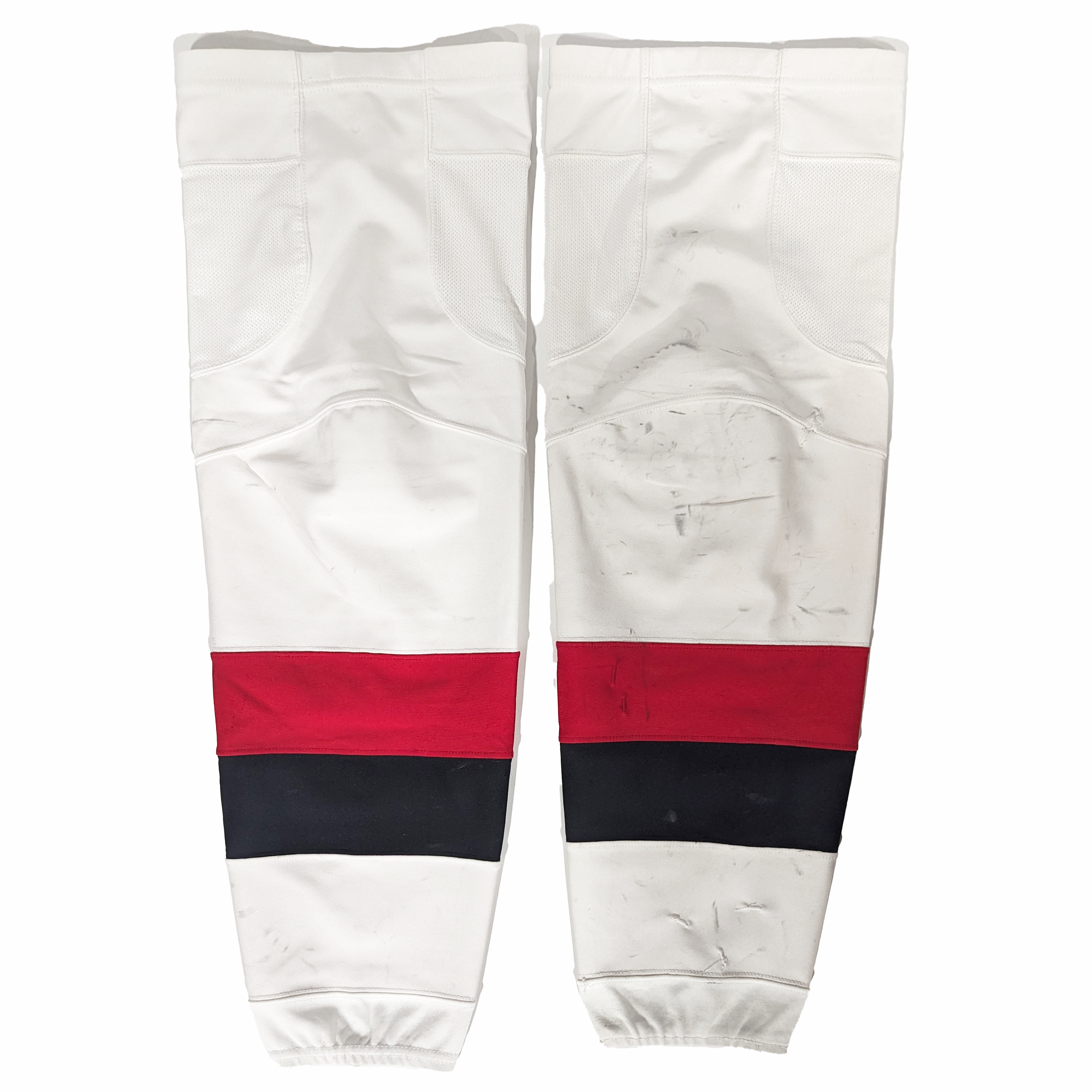 AHL - Chaussette de hockey CCM d'occasion (blanche/noire/rouge)