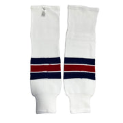 Nike - Team USA Used Knit Hockey Socks (White/Red/Blue)