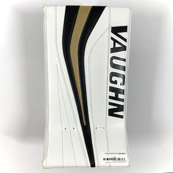 Vaughn SLR Pro Carbon - Pro Stock Goalie Blocker - Vegas Golden Knights(White/Black/Gold)