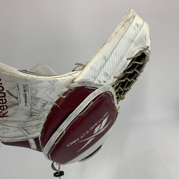 Reebok Revoke Pro - Pro Stock Goalie Glove (White/Maroon)
