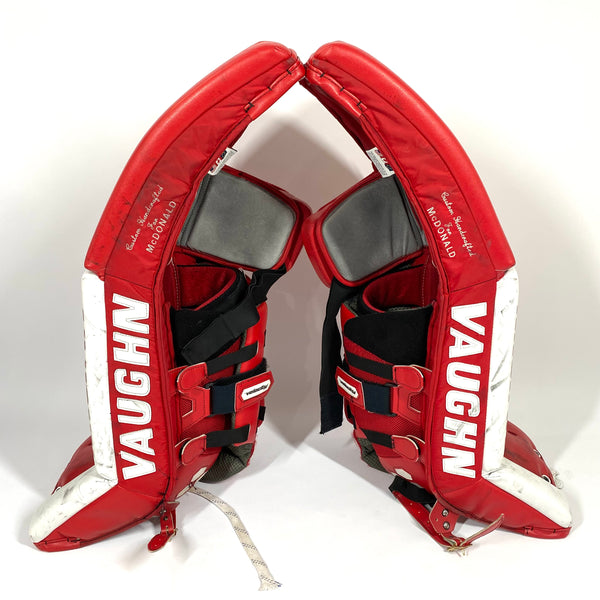 Vaughn Velocity VE8 - Pro Stock Goalie Pads - Full Set (Red/White)