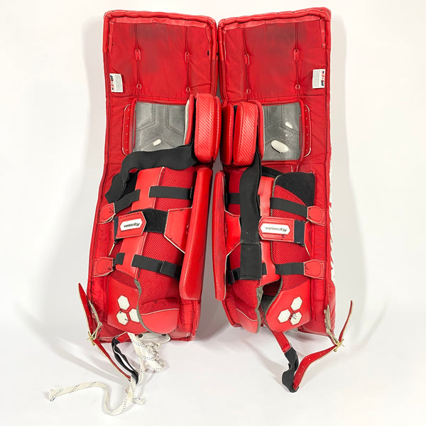 Vaughn Velocity VE8 - Pro Stock Goalie Pads - Full Set (Red/White)