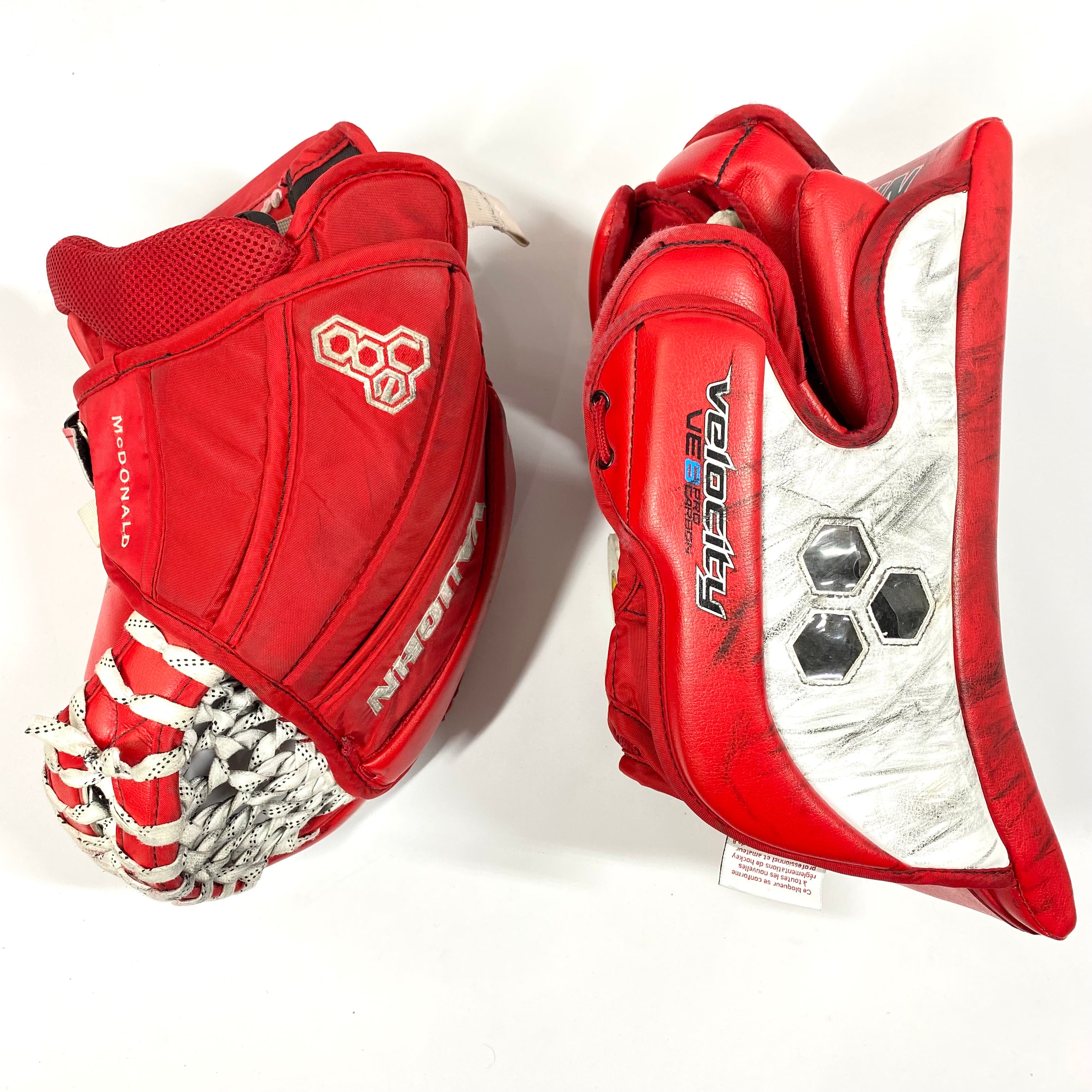 Vaughn Velocity VE8 - Pro Stock Gardien de but - Ensemble complet (rouge/blanc)