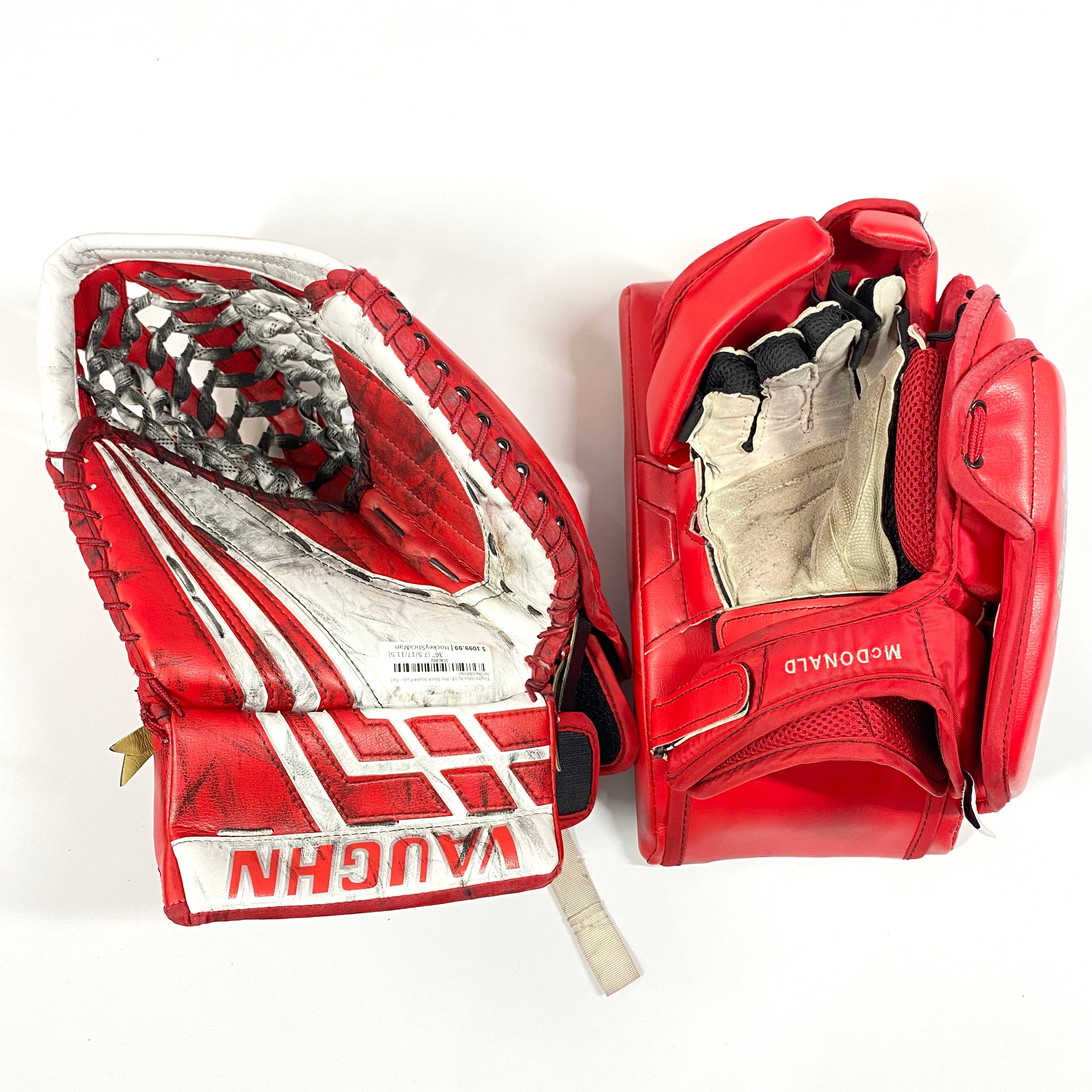 Vaughn Velocity VE8 - Pro Stock Gardien de but - Ensemble complet (rouge/blanc)