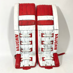 Vaughn Velocity V9 - Pro Stock Goalie Pads - Full Set (Red/White)
