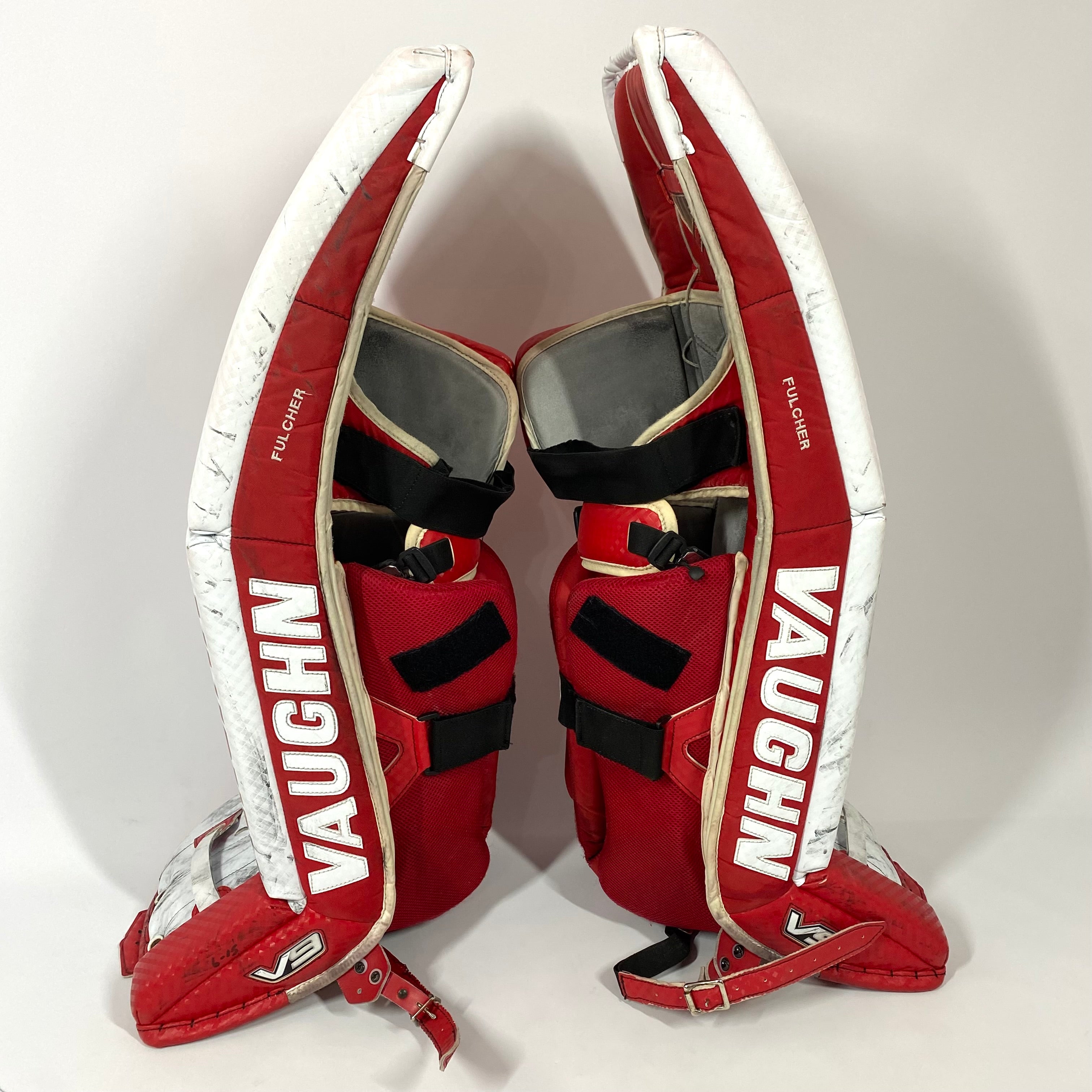 Vaughn Velocity V9 - Pro Stock Gardien de but - Ensemble complet (Rouge/Blanc)