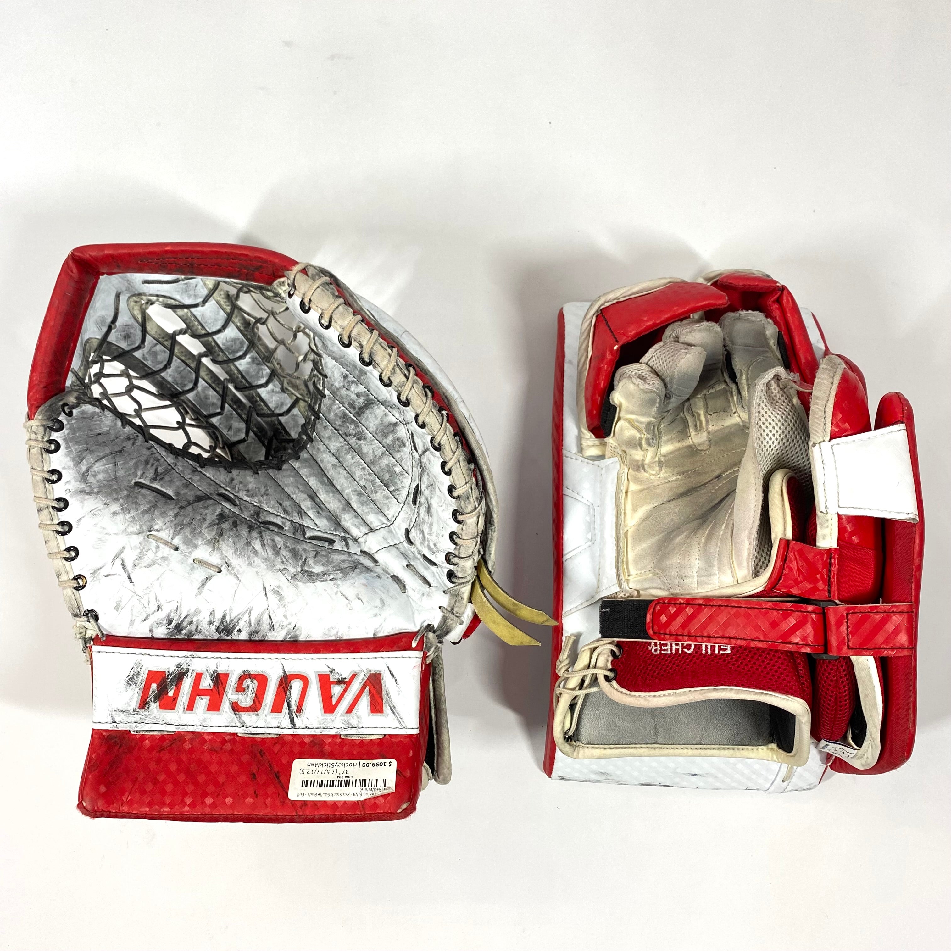 Vaughn Velocity V9 - Pro Stock Gardien de but - Ensemble complet (Rouge/Blanc)