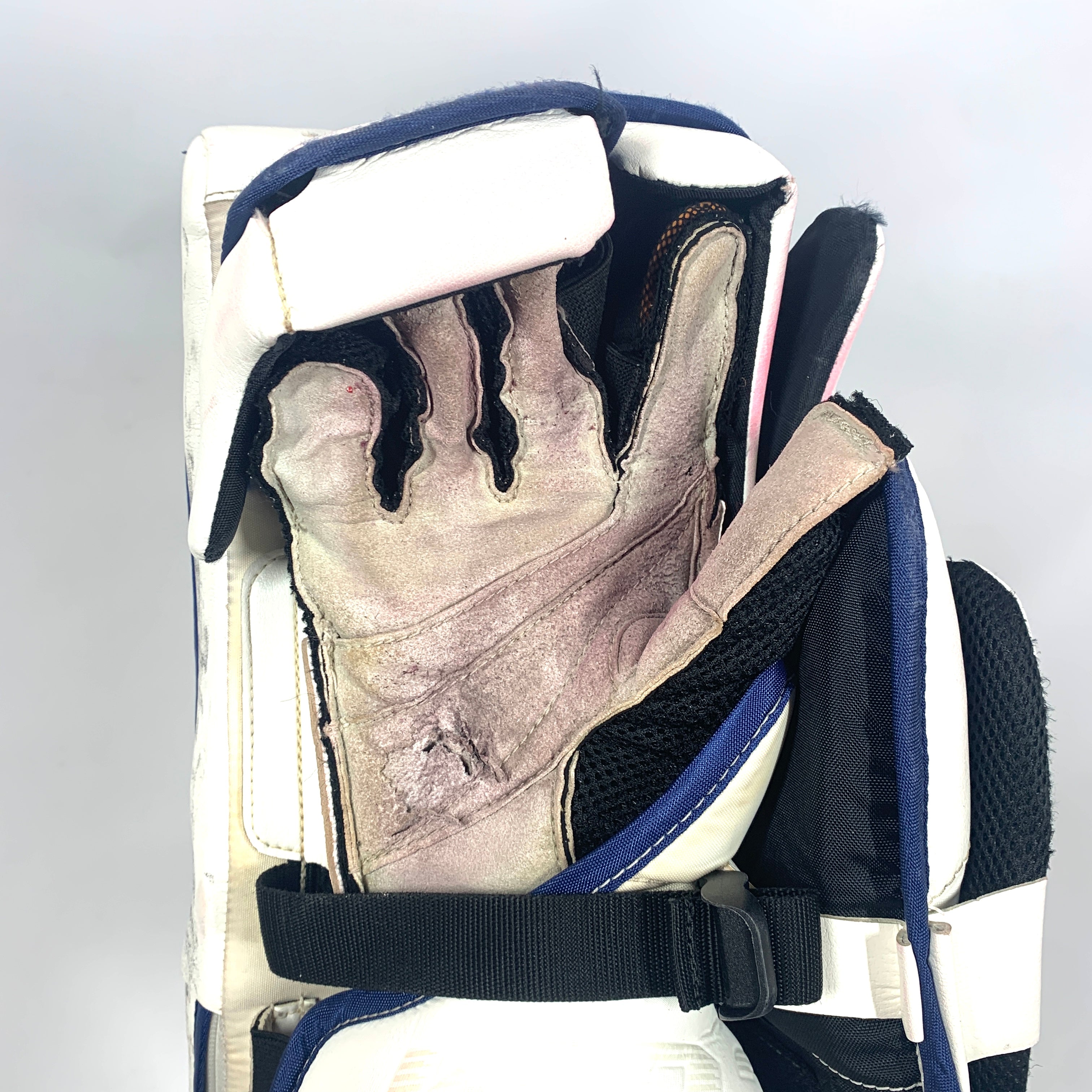 Bloqueur de gardien CCM Extreme Flex 5 d'occasion (blanc/rouge/bleu)