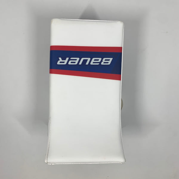 New Bauer Vapor Hyperlite - Pro Stock Goalie Blocker (White/Red/Blue)