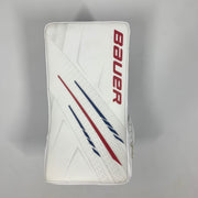 New Bauer Vapor Hyperlite - Pro Stock Goalie Blocker (White/Red/Blue)