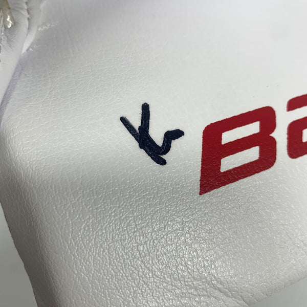 New Bauer Vapor Hyperlite - Pro Stock Goalie Blocker (White/Red/Blue)