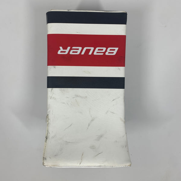 Used Bauer Supreme 2S Pro - Pro Stock Goalie Blocker (White)