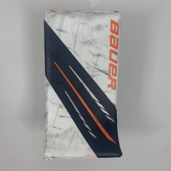 Used Bauer Vapor Hyperlite - Pro Stock Goalie Blocker (Navy/Orange)