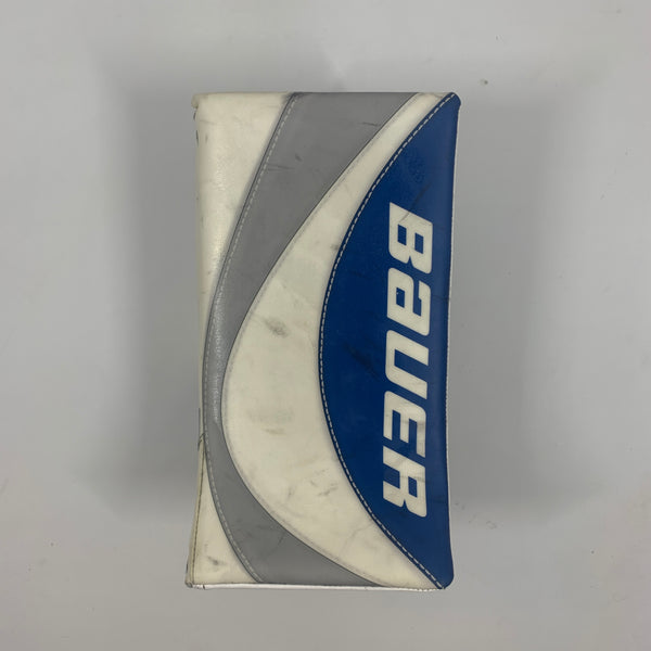 Used Bauer Supreme Ultrasonic - Pro Stock Goalie Blocker (Blue)