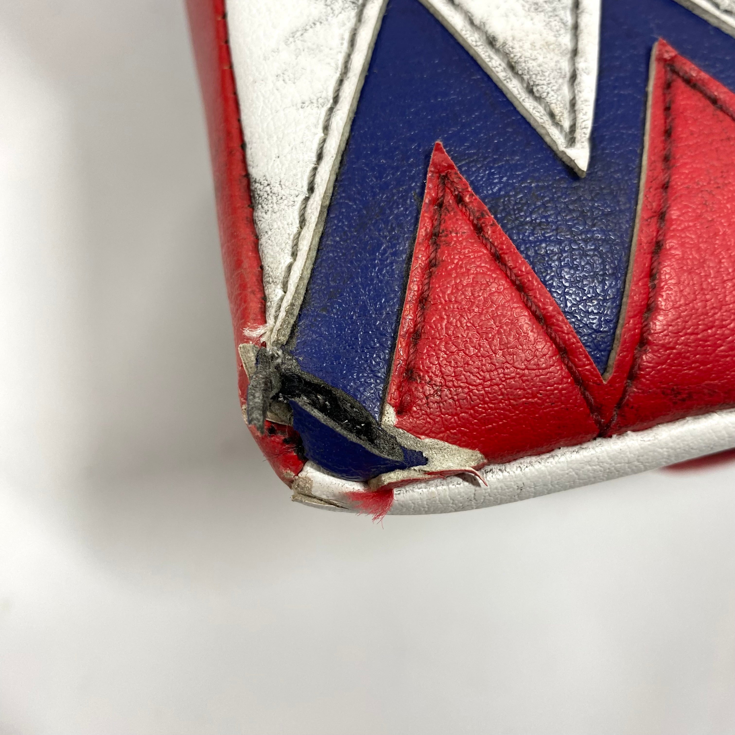 Vaughn Velocity V9 - Bloqueur de gardien de but Pro Stock d'occasion (rouge/bleu)