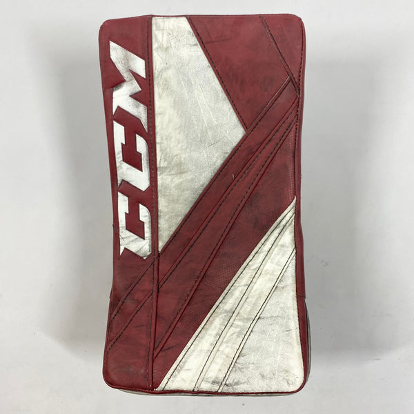 CCM Extreme Flex 5 - Used Full Right Pro Stock Goalie Blocker (Maroon)