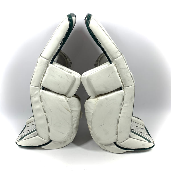 CCM Extreme Flex 5 - Used Pro Stock Goalie Pads (White/Green)