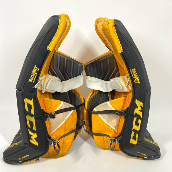 CCM Extreme Flex IV - Used Pro Stock Goalie Full Set (Black/Yellow)