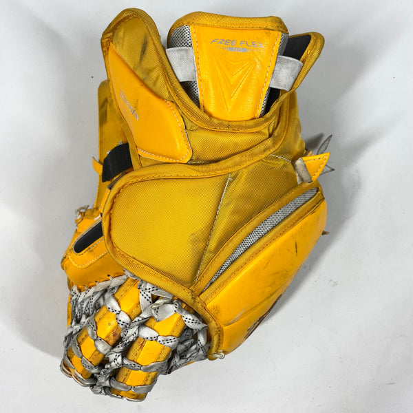 Bauer Vapor 2X Pro - Used Pro Stock Goalie Glove (Yellow/Red)