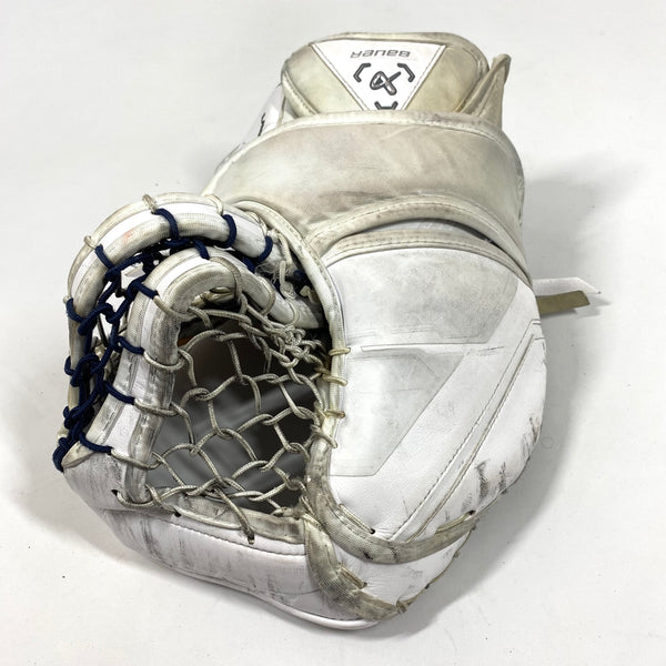 Bauer Supreme Mach - Used Pro Stock Goalie Glove (White/Yellow/Black)