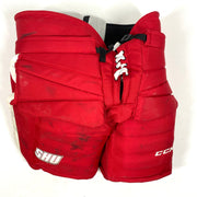CCM HPG12A - Used NCAA Pro Stock Goalie Pant (Red/White)