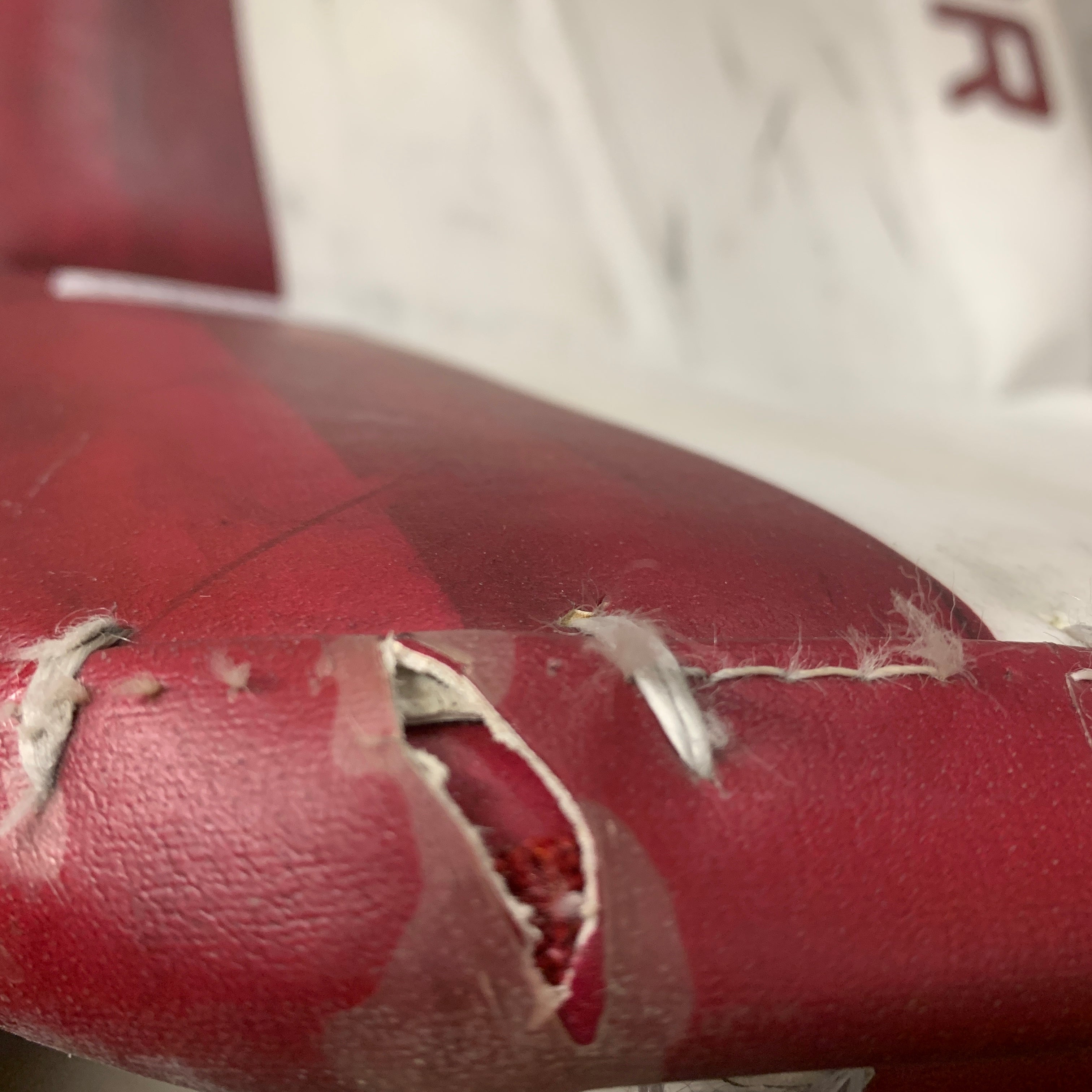 Bauer Vapor Hyperlite - Jambières de gardien senior Pro Stock d'occasion (marron/blanc)