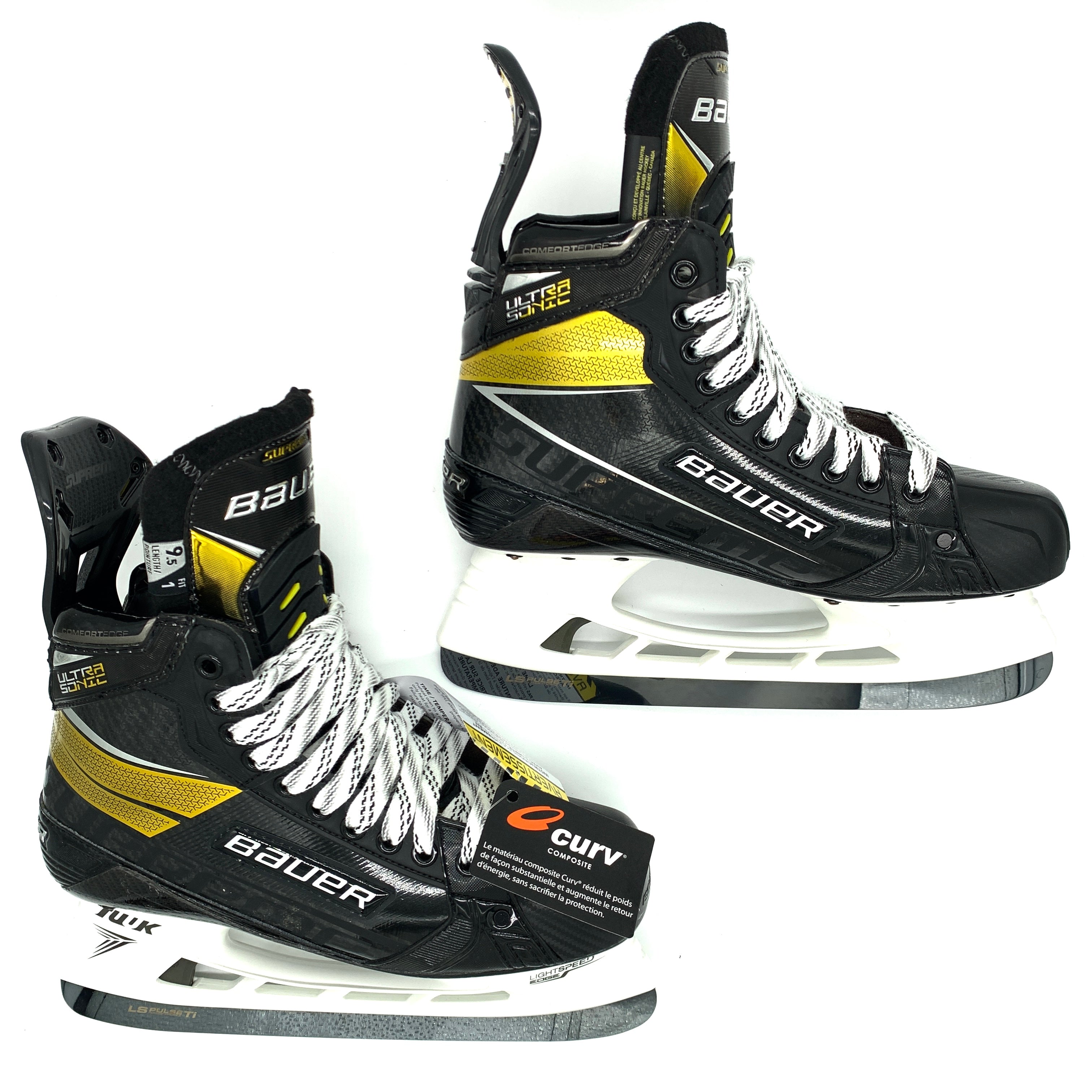 Patins de hockey Bauer Supreme Ultrasonic - Pro Stock - Taille 9,5 Fit 1