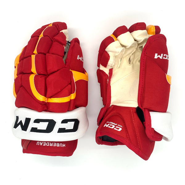 CCM HG12 - NHL Pro Stock Glove - Jonathan Huberdeau (Red/Yellow/White)