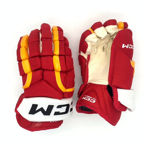 CCM HG12 - NHL Pro Stock Glove - Jonathan Huberdeau (Red/Yellow/White)