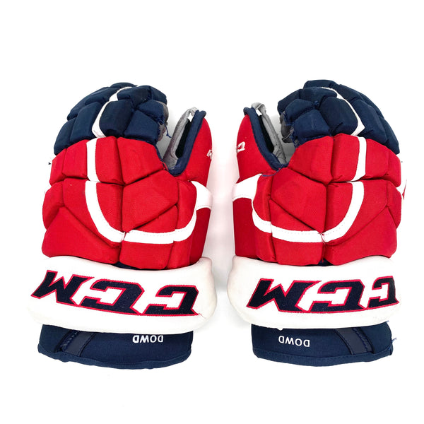 CCM HG12 - Used NHL Pro Stock Glove - Washington Capitals - Nic Dowd (Navy/Red/White)