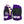 Load image into Gallery viewer, Bauer Team Pro Series Gloves - NCAA Pro Stock (Black/Purple)

