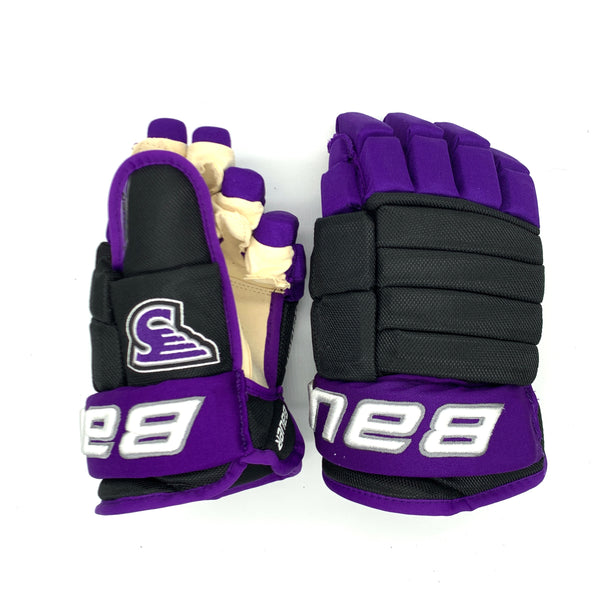 Bauer Team Pro Series Gloves - NCAA Pro Stock (Black/Purple)