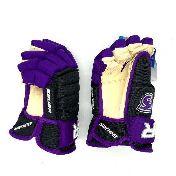 Bauer Team Pro Series Gloves - NCAA Pro Stock (Black/Purple)