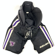 Bauer Supreme - Pantalon NCAA Pro Stock d'occasion (noir/violet)