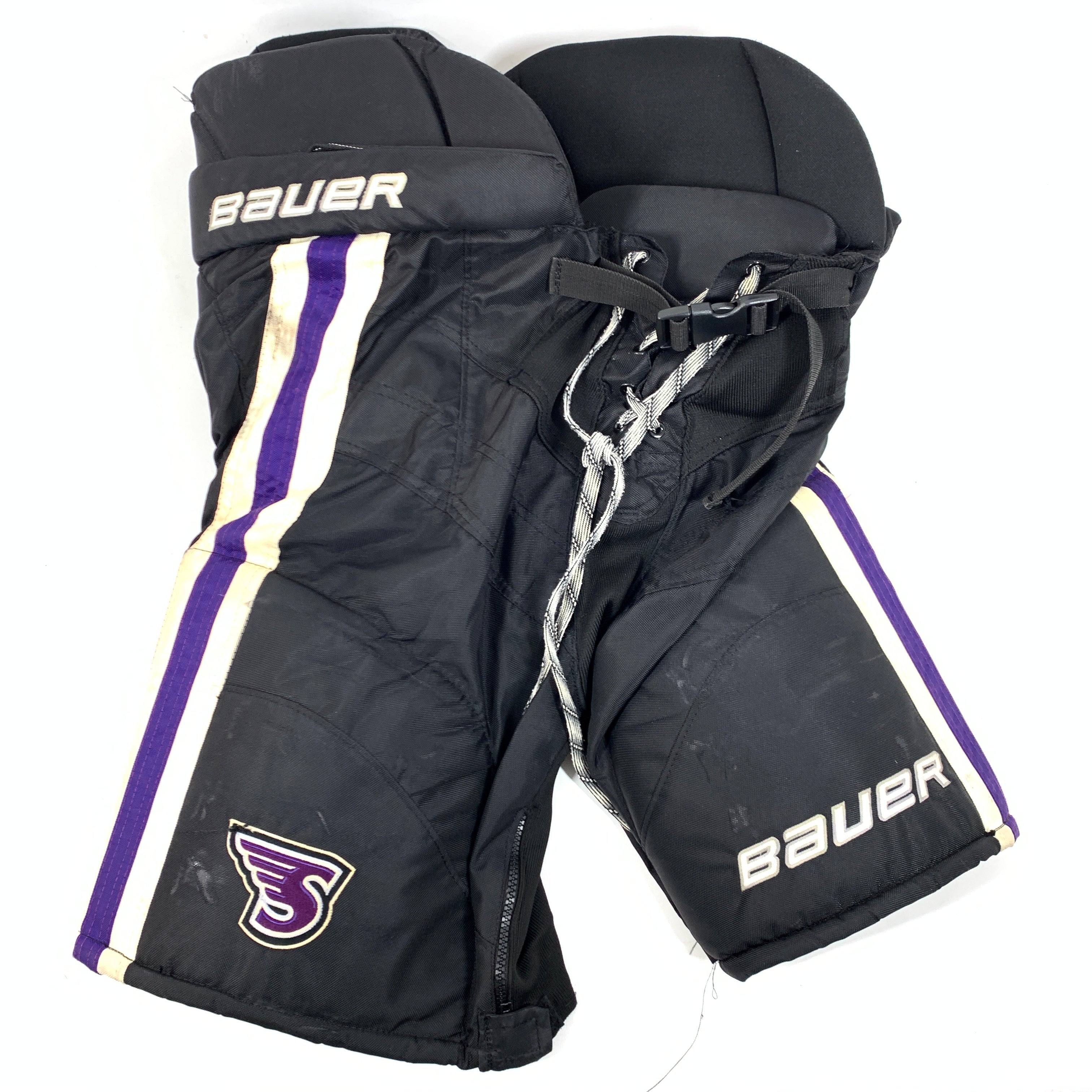 Bauer Nexus - Pantalon NCAA Pro Stock d'occasion (noir/violet)