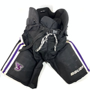 Bauer Supreme - Pantalon NCAA Pro Stock d'occasion (noir/violet)