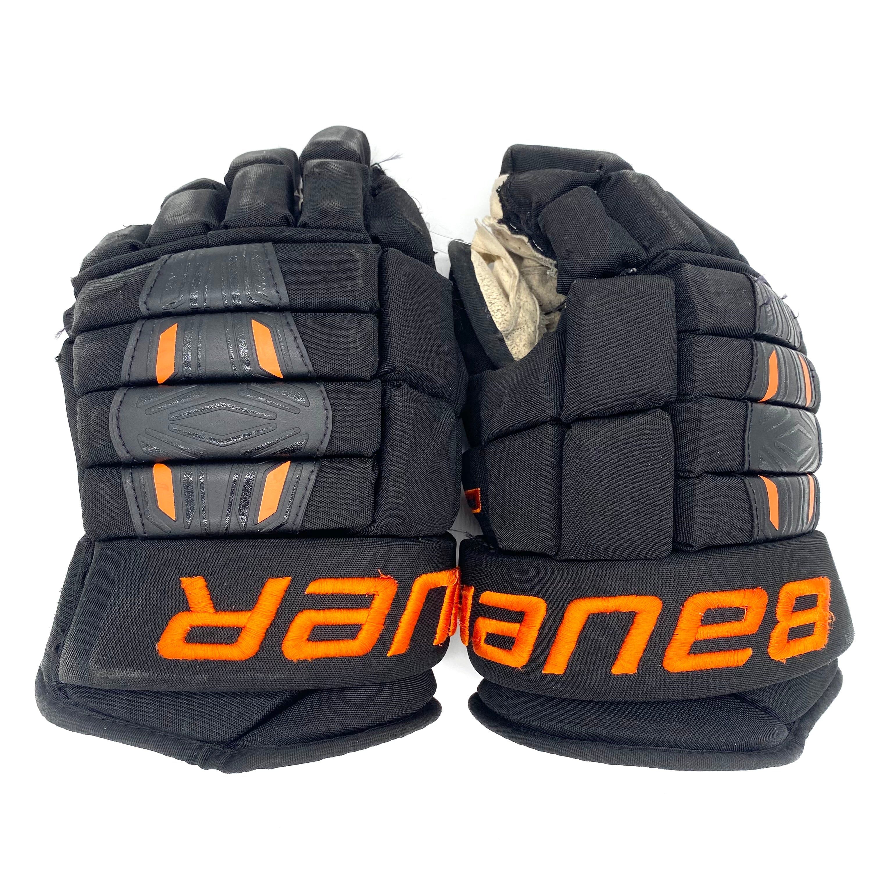 Bauer Pro Series - Gants Pro Stock d'occasion (noir/orange)