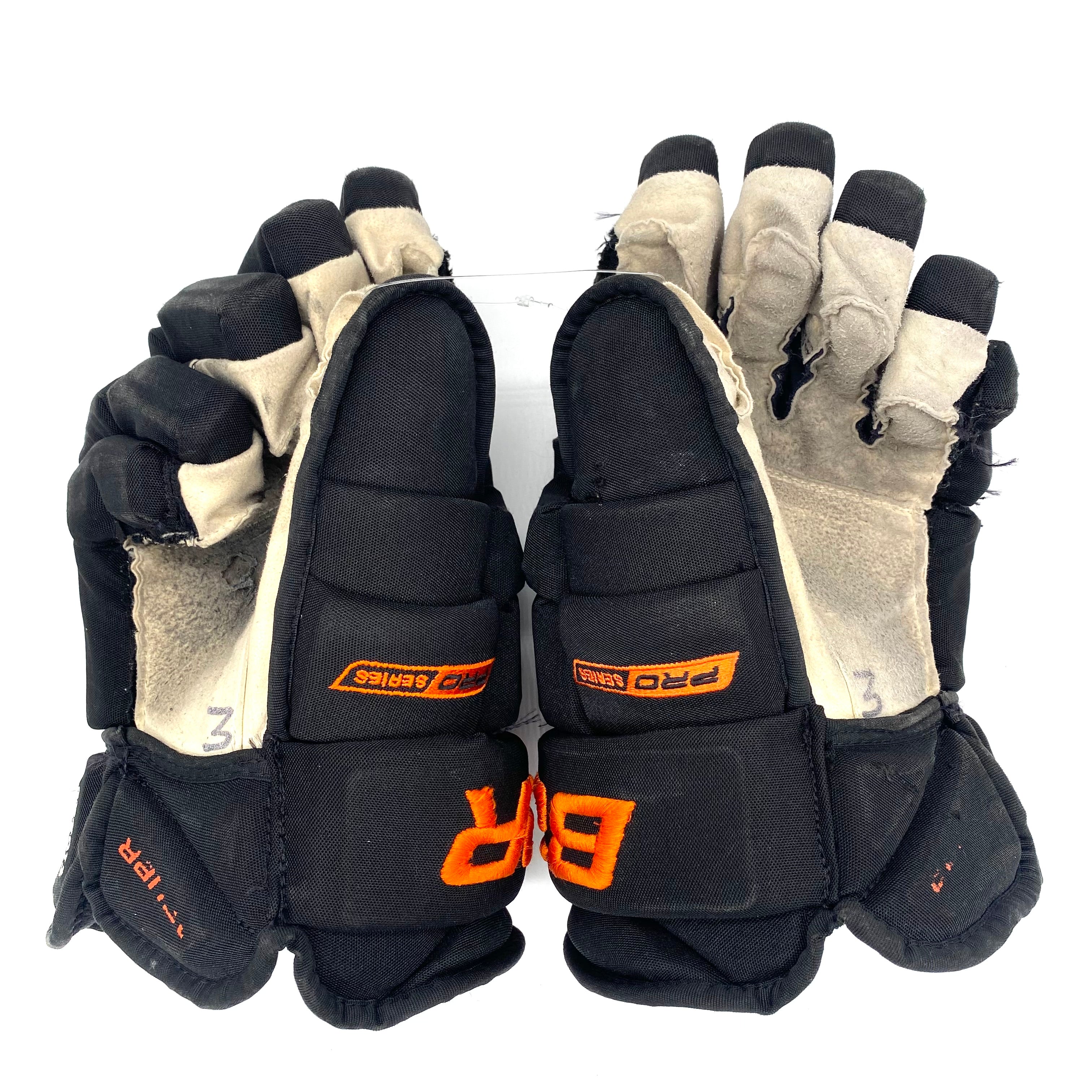 Bauer Pro Series - Gants Pro Stock d'occasion (noir/orange)