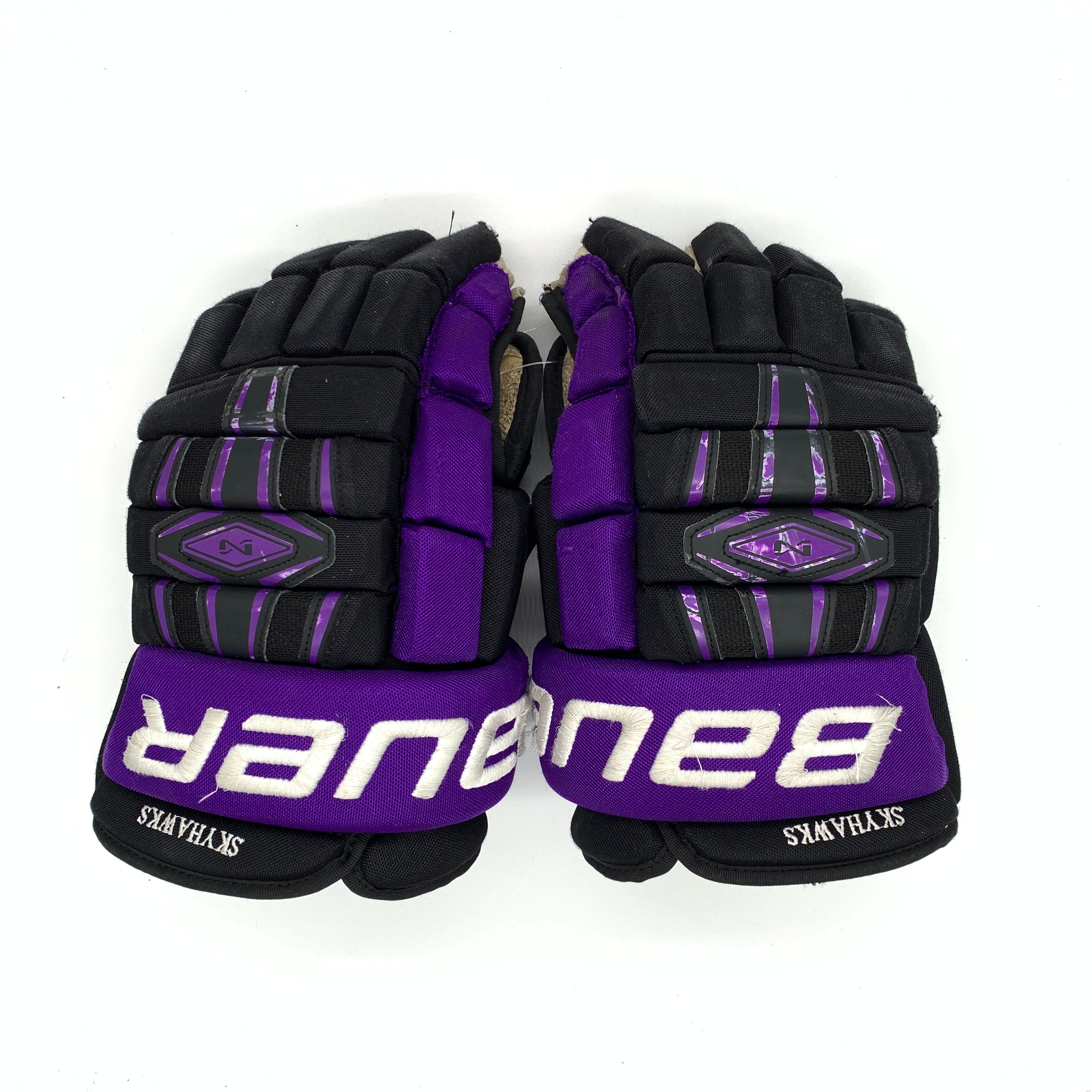 Bauer Nexus Team - Gants Pro Stock d'occasion (noir/violet)