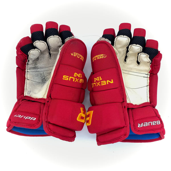 Bauer Nexus 1N - Used Pro Stock Glove (Red/Yellow)