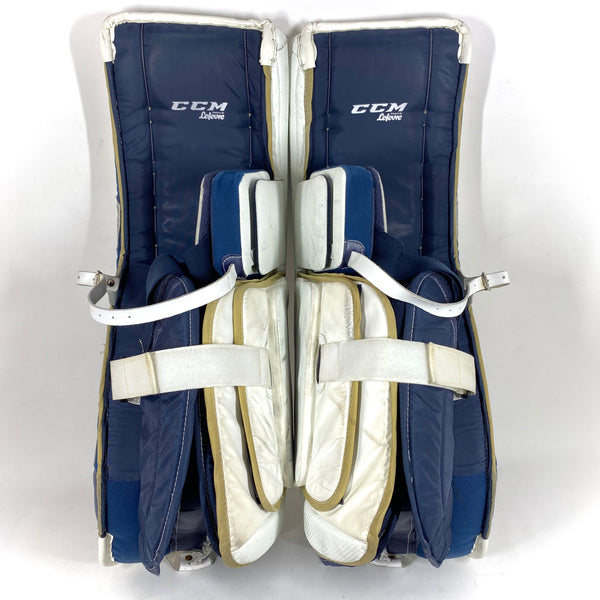 CCM Premier II - Used NCAA Pro Stock Full Goalie Set (White/Gold/Blue)