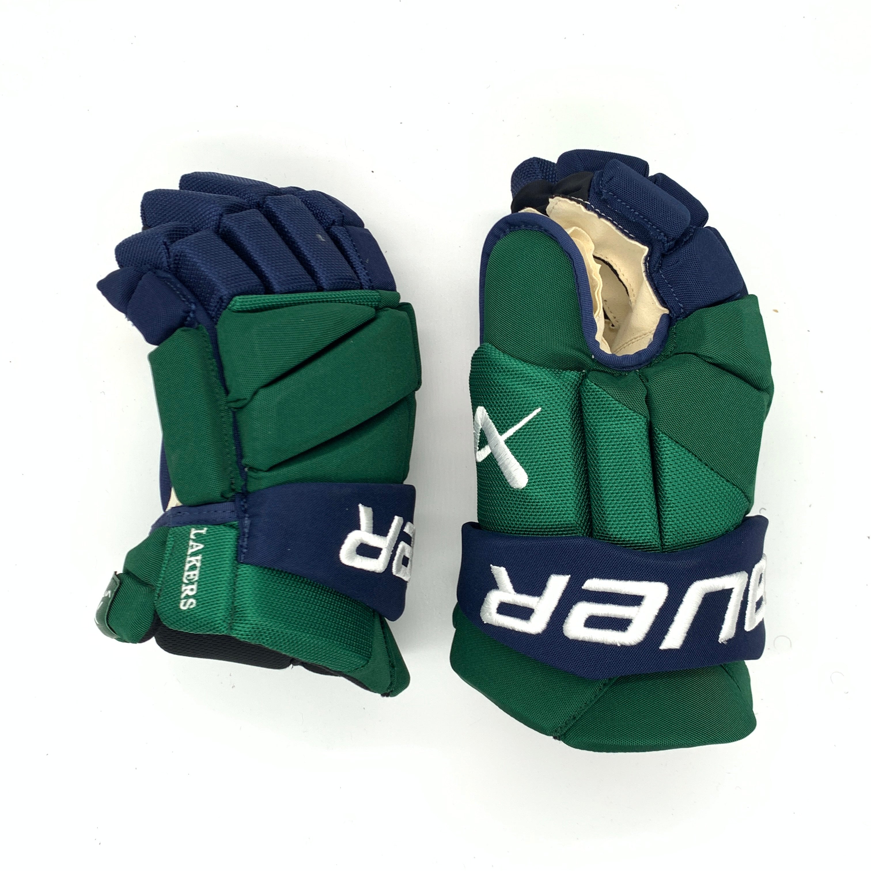 Bauer Vapor Hyperlite - Premium Used Pro Stock Glove (Green/Blue)
