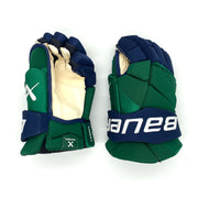 Bauer Vapor Hyperlite - NCAA Pro Stock Glove (Green/Blue)