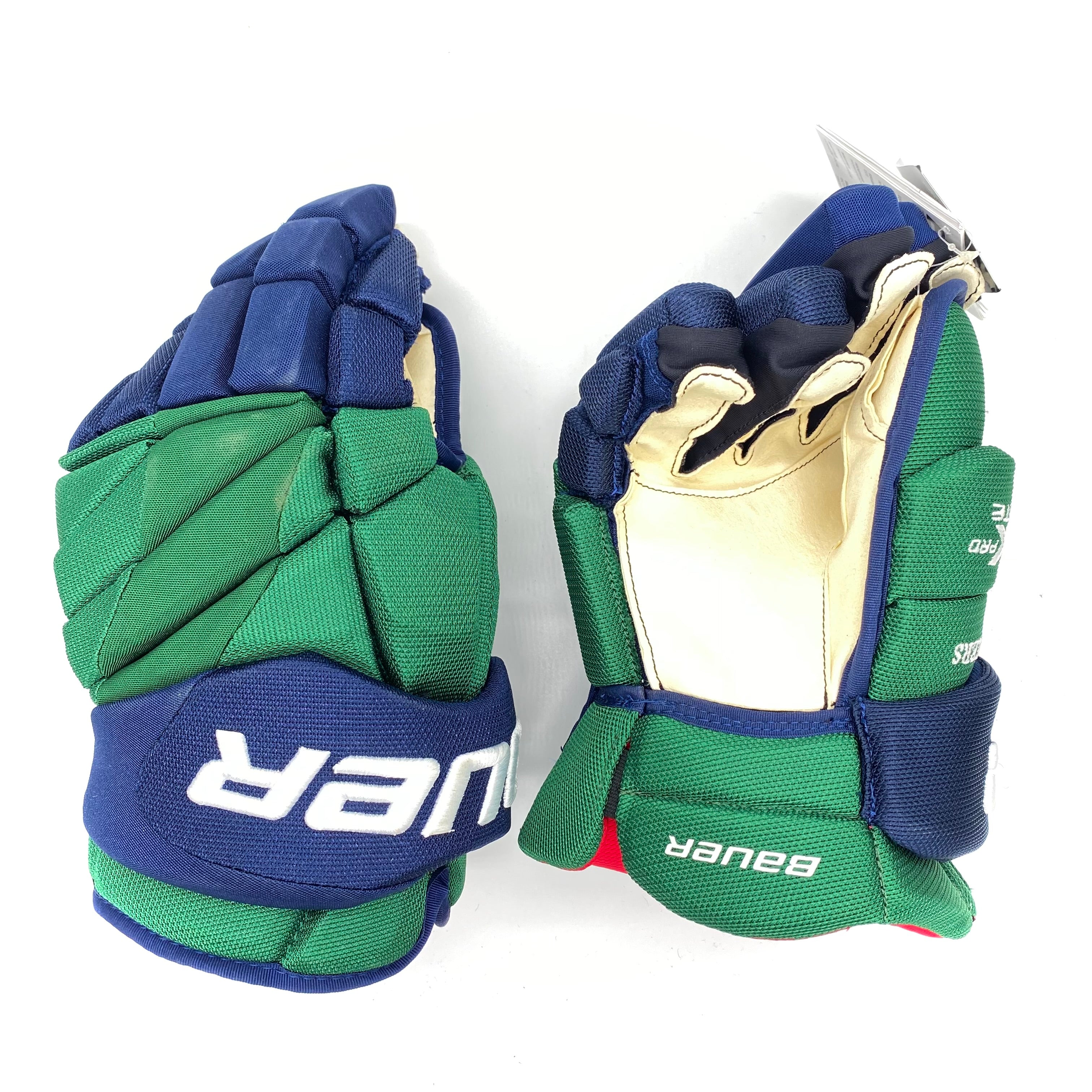 Bauer Vapor 1X Pro Lite - Pro Stock Glove - NCAA (Blue/Green/White)