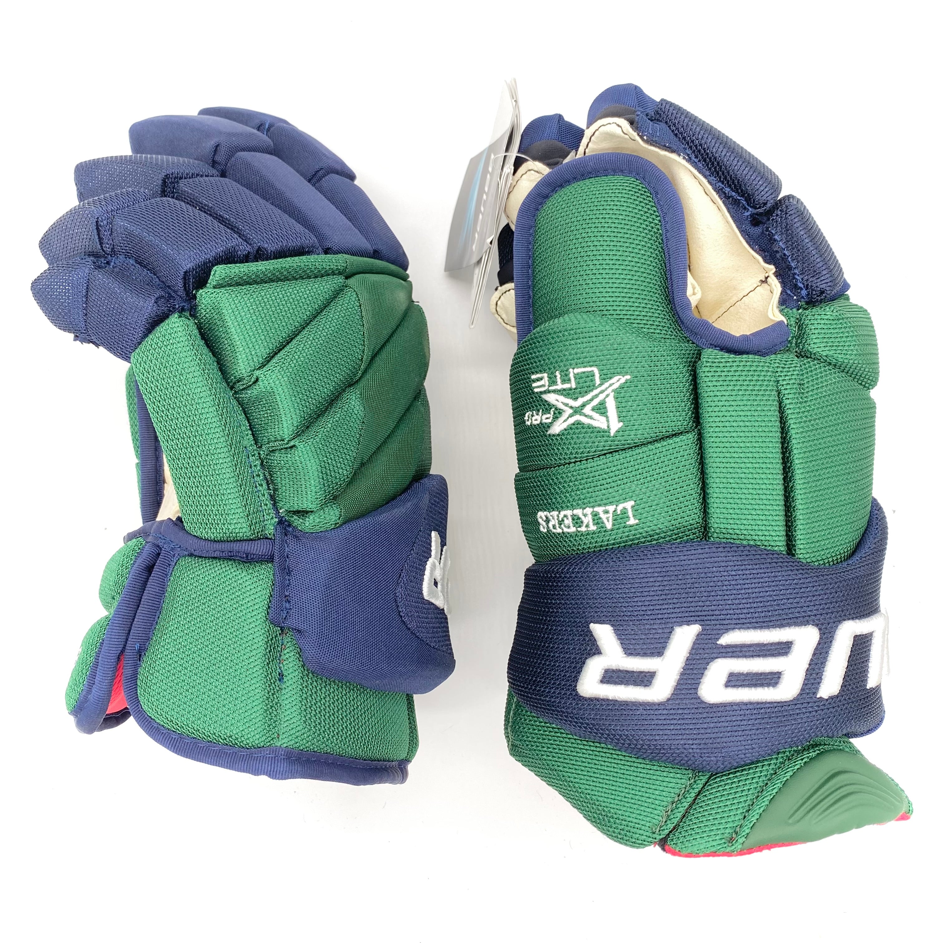 Bauer Vapor 1X Pro Lite - Pro Stock Glove - NCAA (Blue/Green/White)
