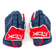 Reebok - Gants Pro Stock d'occasion (bleu marine/rouge/argent)