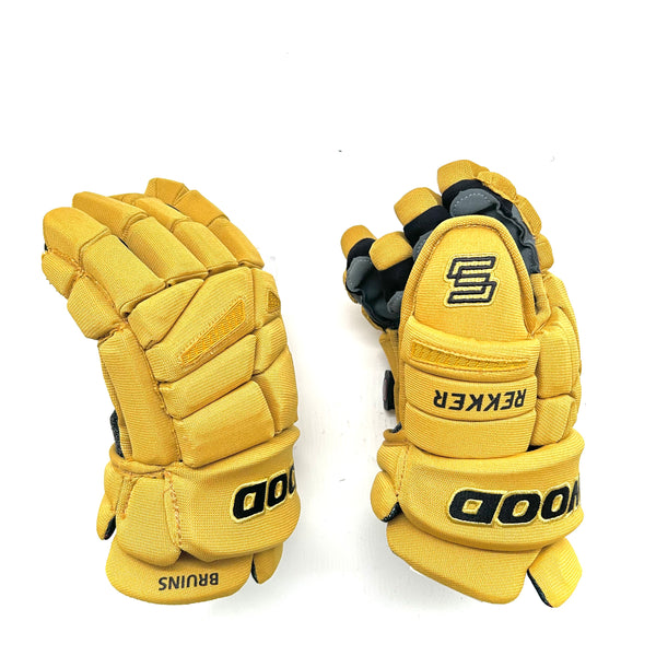 Sherwood Rekker Legend Pro - NHL Pro Stock Glove - Boston Bruins (Gold/Black)