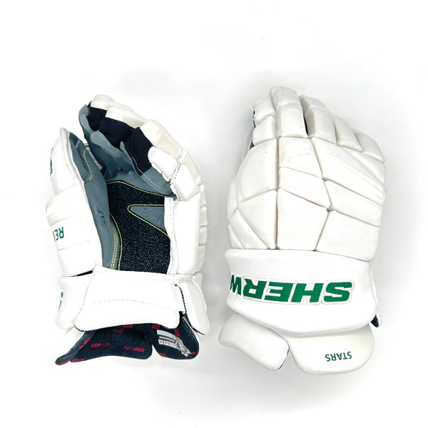 Sherwood Rekker Legend Pro - NHL Pro Stock Glove - Dallas Stars (White/Green)