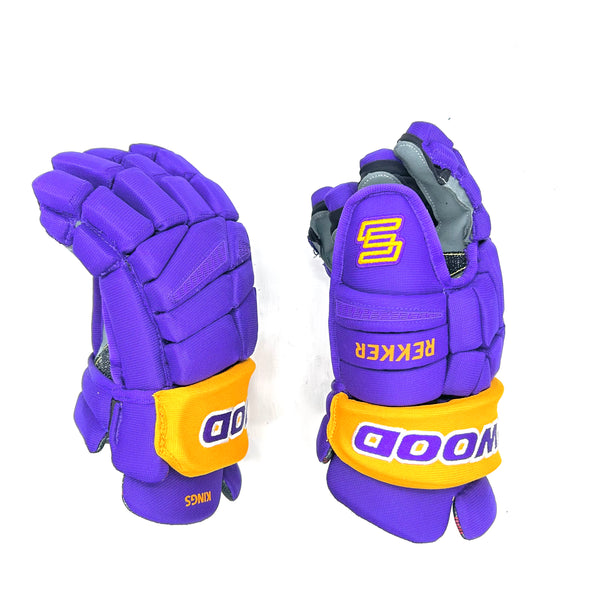 Sherwood Rekker Legend Pro - NHL Pro Stock Glove - Los Angeles Kings (Purple/Yellow)