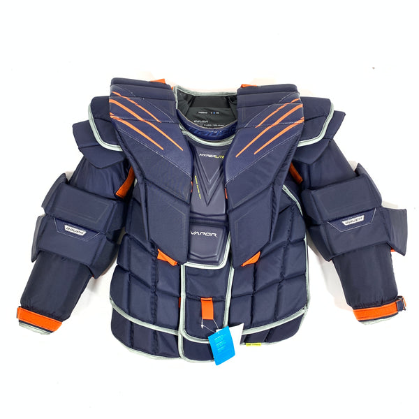 Bauer Vapor Hyperlite - Pro Stock Goalie Chest Protector (Blue/Orange)
